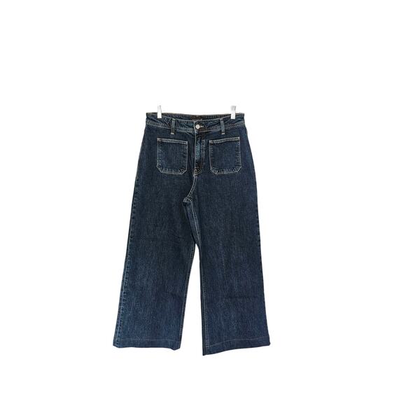 mavi Women's Dark Wash Paloma Marine Wide Leg Jeans Size 29 - Picture 7 of 16